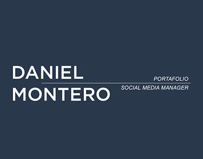 Portafolio Daniel Montero - Social Media Manager