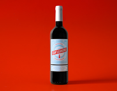 Can' Leandro. Wine label design
