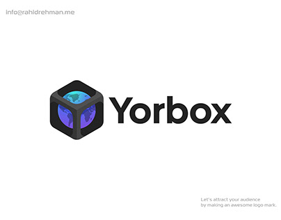 Yorbox - 3D Technology Logistic Company Logo.