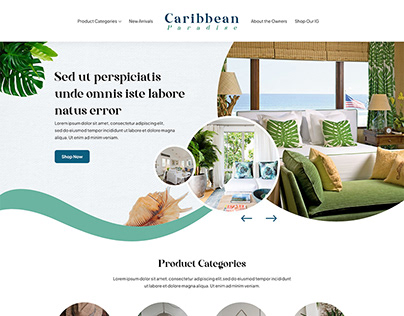 Caribbean Paradise Website UI - Redesign