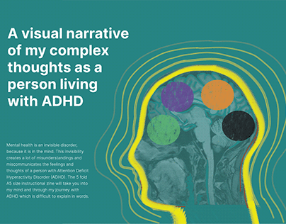 A visual narrative of complex thoughts with ADHD