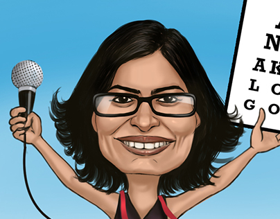 Caricature for 40th birthday