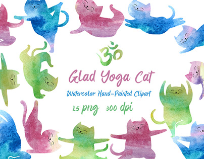 Yoga Cat Clipart