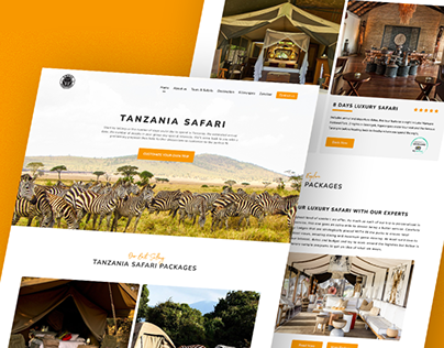 Tanzania Safari Landing Page