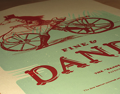 Hand screen printed poster