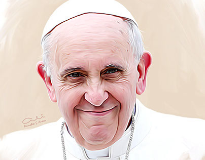 Pope Francis Digital Painting