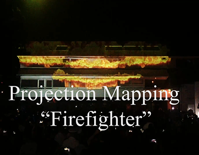 Projection mapping for "Firefighter" New Caledonia