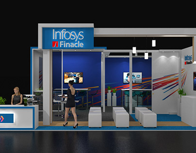 Finacle Booth at Sibos 2019 - Booth Design
