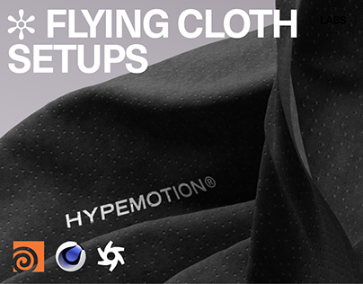 HM LABS 002: Flying Cloth Setups [Houdini/C4D/Octane]