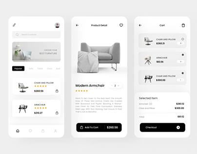 Furniture Shop - App Design