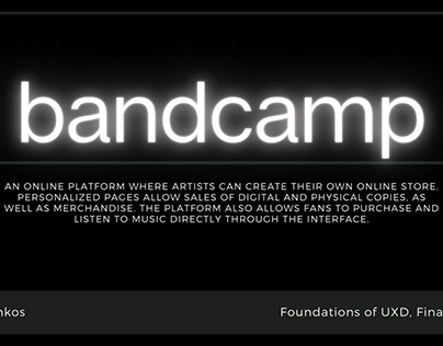Bandcamp, UX Redesign