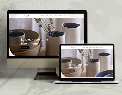 Ceramic store website design ui/ux design