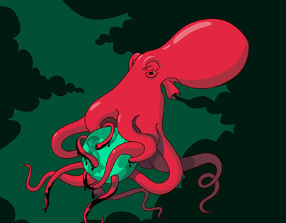 Octopus (editorial illustration)