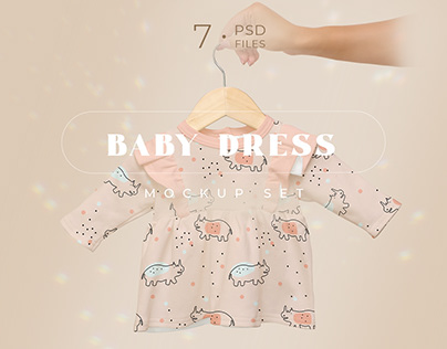Baby Girl Dress Mockup Set