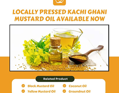 Locally Pressed Kachi Ghani Mustard Oil Available Now