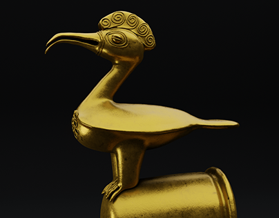 Sinú Gold Bird (Digital Sculpture)