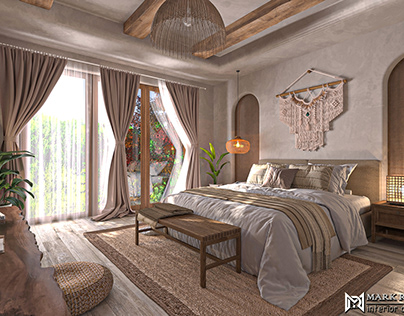 Bedroom design | Boho Chic style |
