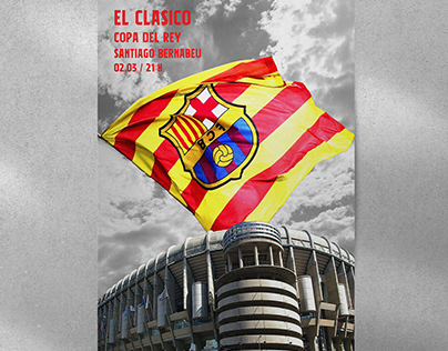 El Clasico Match day poster design