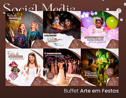 Social Media - Buffet e Eventos Arte em Festas