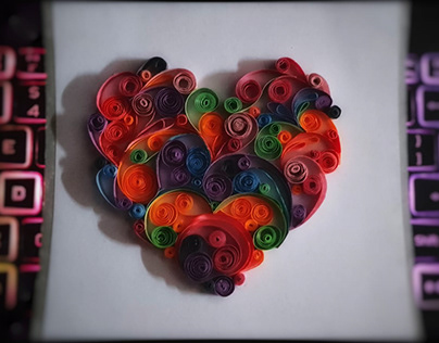 quilled heart