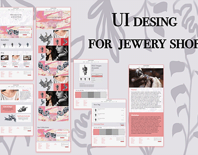 UI desing for jewery shop