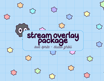 stream overlay package | cute soot sprite