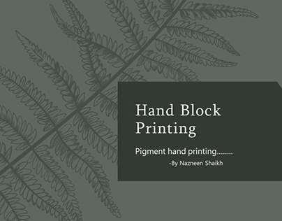 Pigment Hand Block Printing