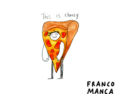 Franco Manca pizza illustrations