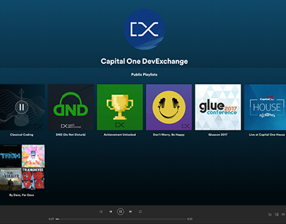 Capital One DevExchange - Spotify Channel