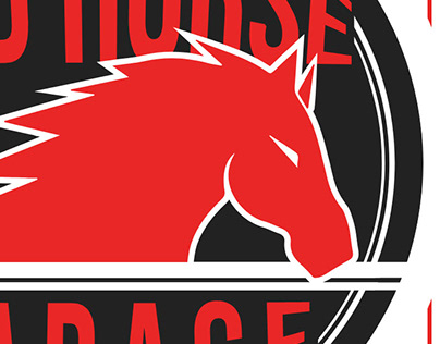 Red Horse Garage Logo