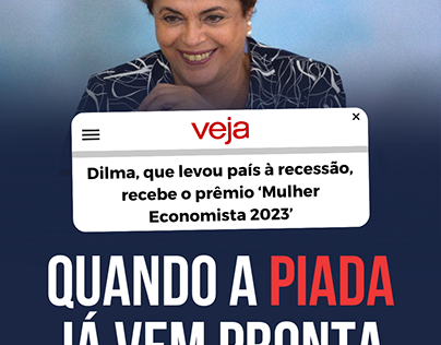 Dilma - Premiação de melhore economista