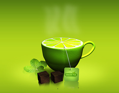 GREEN TEA 3D MODELING