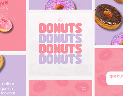 Social Media: Loja de Donuts. | Leth Studio.