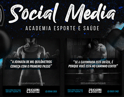 Social Media | Academia Esporte e Saúde