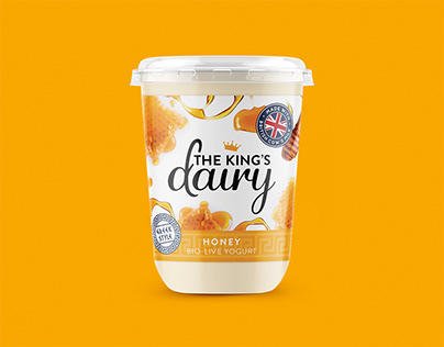 The King's Dairy Yogurt Packaging and Website
