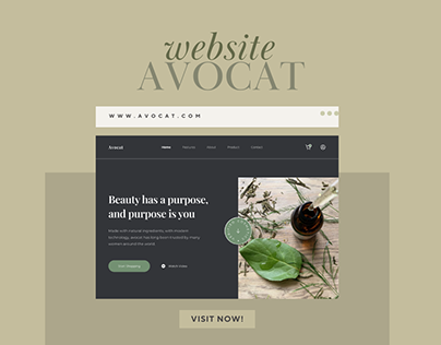 Avocat Beauty Center Landing Page