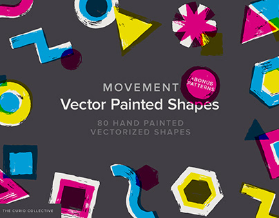Movement Vector Painted Shapes