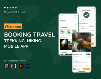 Booking Trekking & Hiking Travel Mobile App