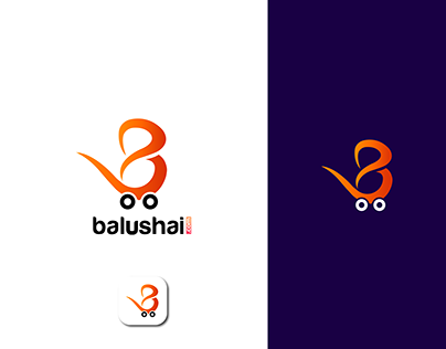 b letter ecommerce logo