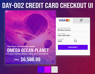 Credit card Checkout UI Day-002