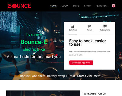 Redesign Bounce landing page