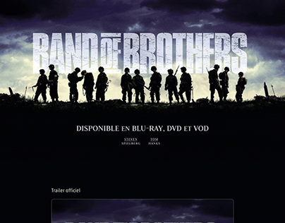 Band of Brothers - Landing Page Desktop & Mobile