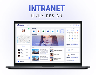 Intranet UI/UX Design for a Web App