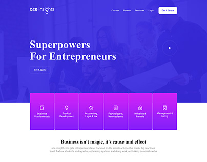 Ace Landing Page