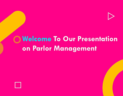 beauty parlour management system PowerPoint Template