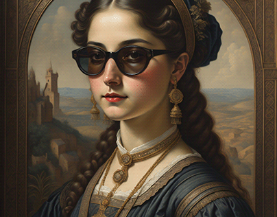 Renaissance Meets Modernity: Oil Painting with Shades