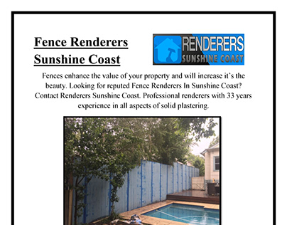 Fence Renderers Sunshine Coast