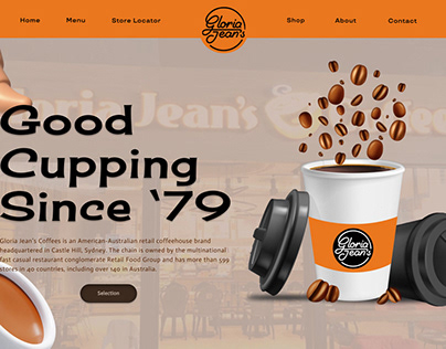 example of website design for Gloria Jeans