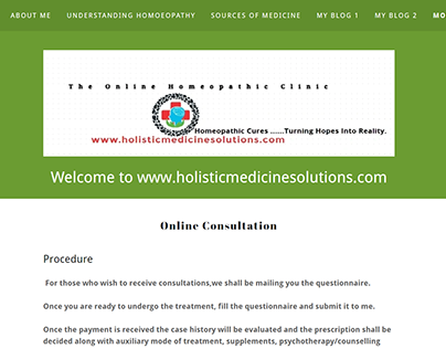 Website Design- Homeopathic -Integrative Oncologist