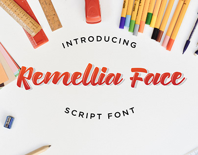 Introducing Remellia Face - Script Font
